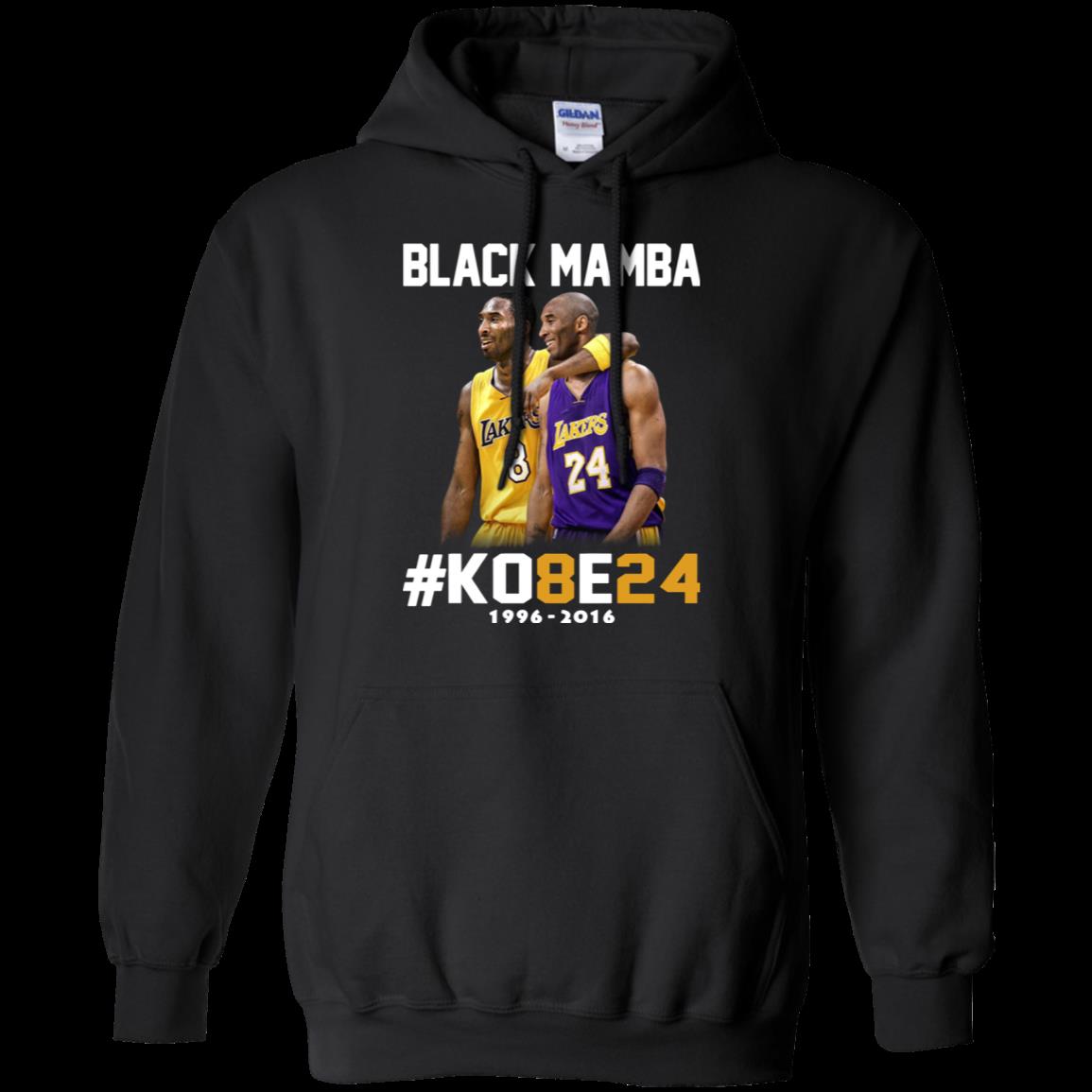 Kobe Bryant 24 Black Mamba Shirt Hoodie