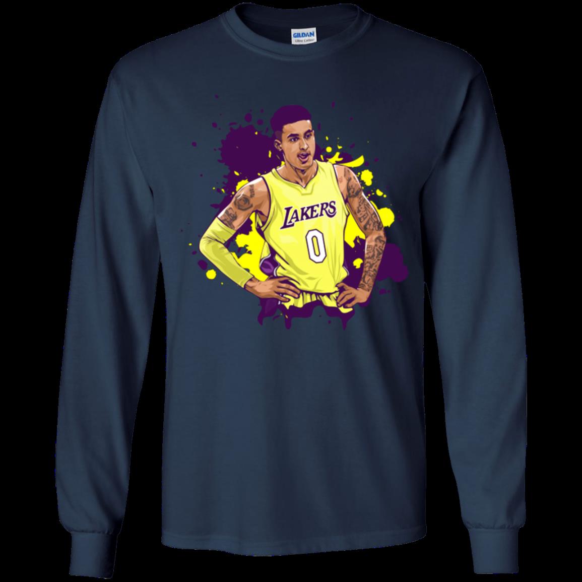 Kyle Kuzma Los Angeles Lakers T Shirt Youth Ls Shirt 1 » Cool Gifts for You - Mfamilygift Kyle Kuzma Los Angeles Lakers T Shirt Youth Ls Shirt 1