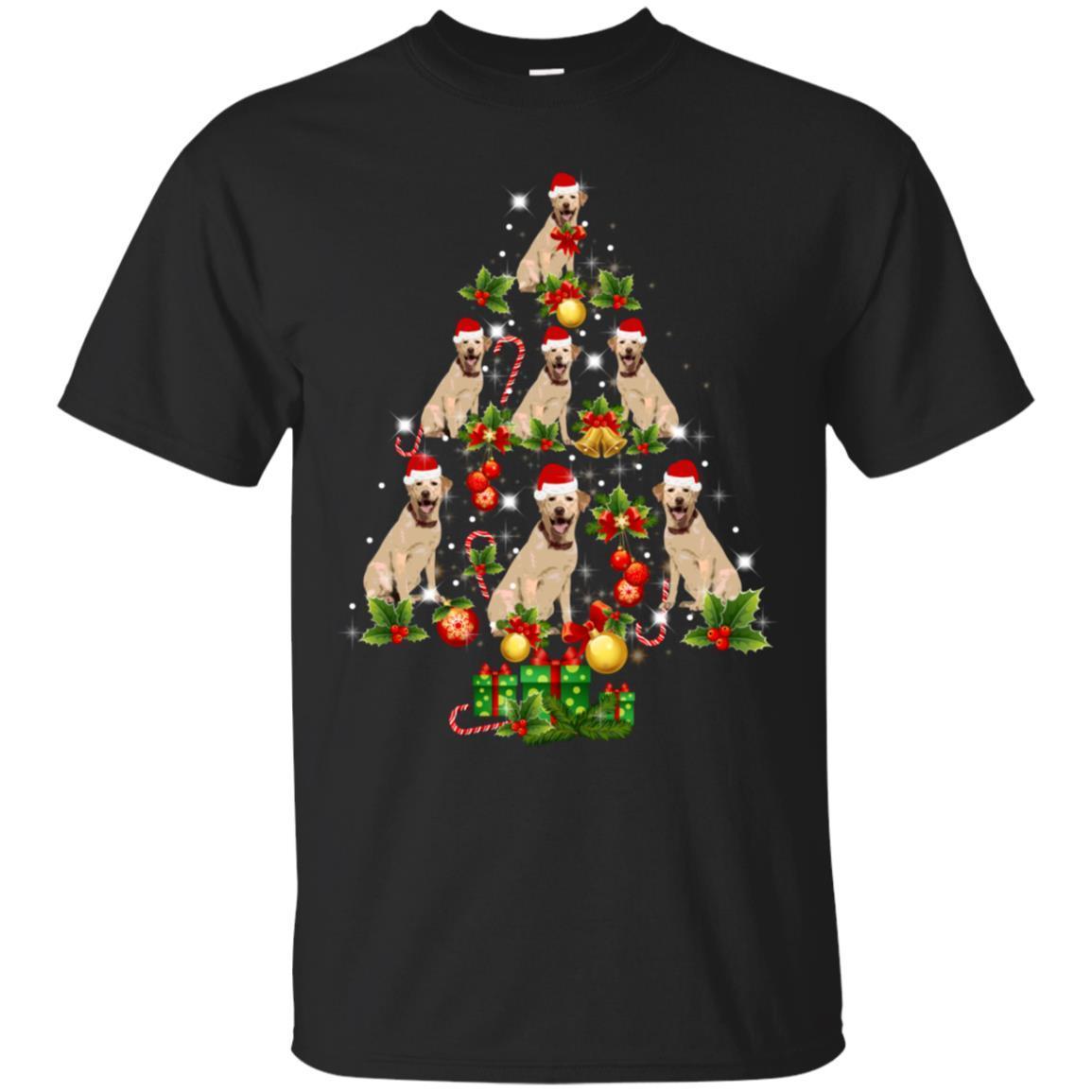Labrador Retriever Christmas Tree T Shirt Xmas Gift