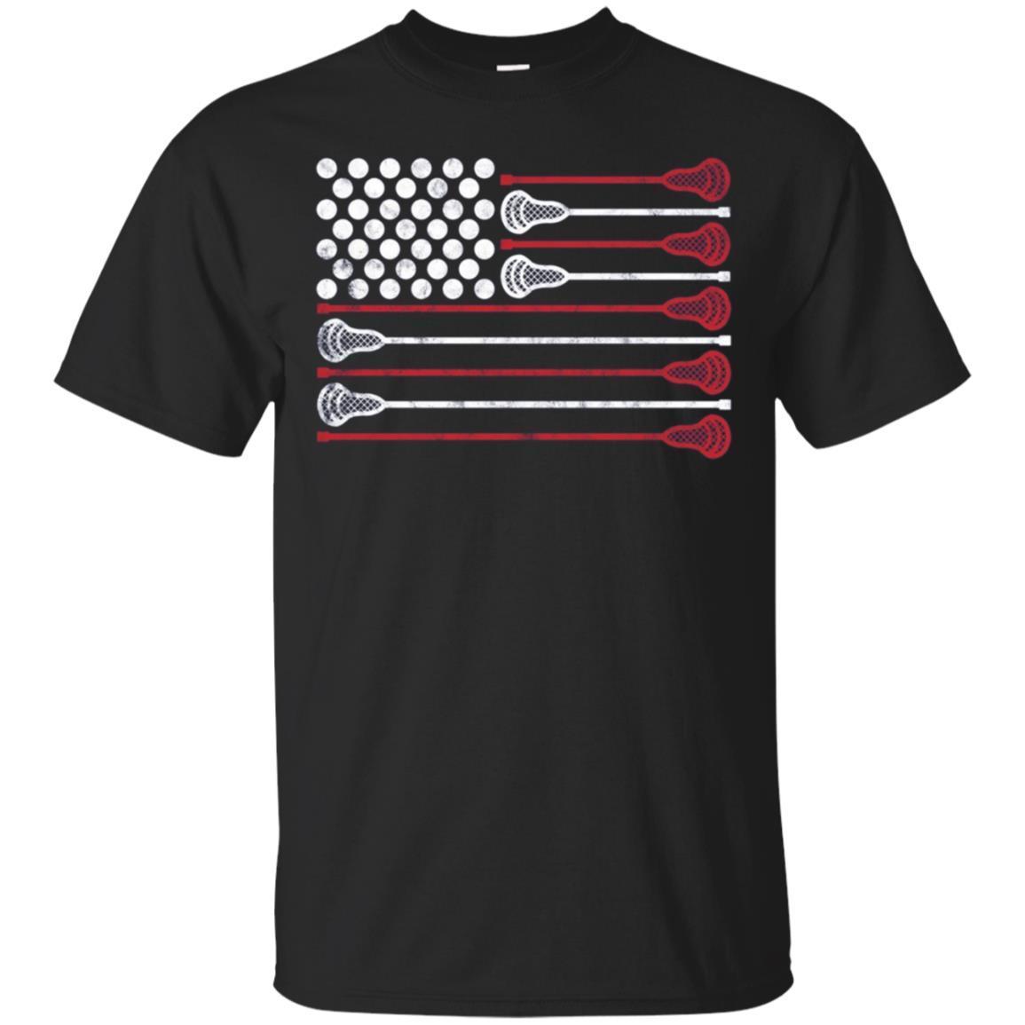 Lacrosse Usa Flag Lax Shirt