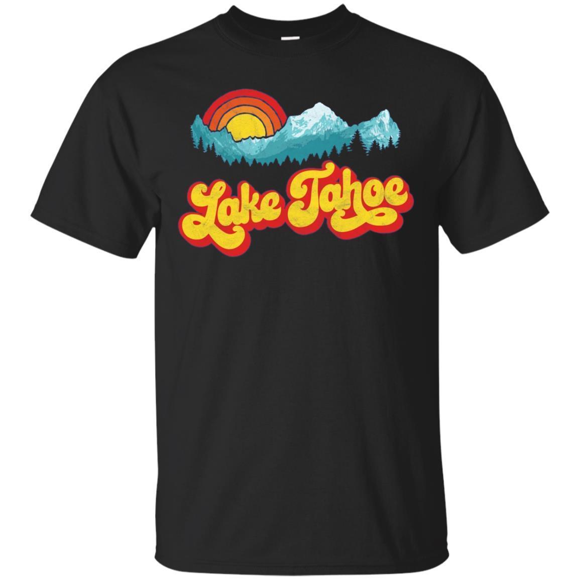 Lake Tahoe – Vintage Mountain Sun Long Sleeve Shirt Retro