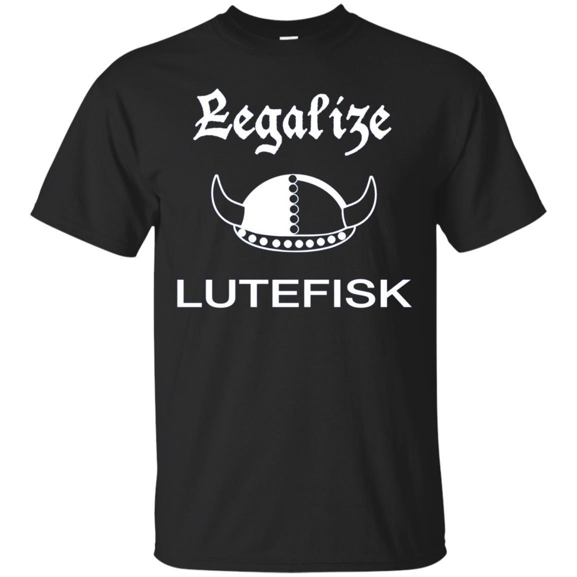 Legalize Lutefisk Viking Hat Funny Scandinavian Tee