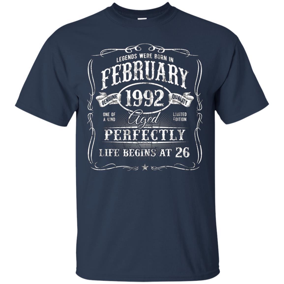 Legends Were Born In February 1992 T-shirt 26th Birthday 1 » Cool Gifts for You - Mfamilygift Legends Were Born In February 1992 T-shirt 26th Birthday 1