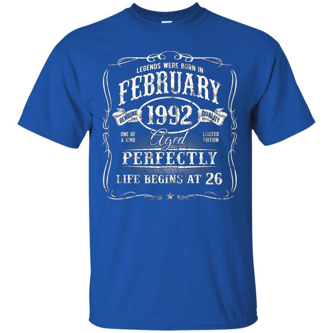 Legends Were Born In February 1992 T-shirt 26th Birthday 3 » Cool Gifts for You - Mfamilygift Legends Were Born In February 1992 T-shirt 26th Birthday 3