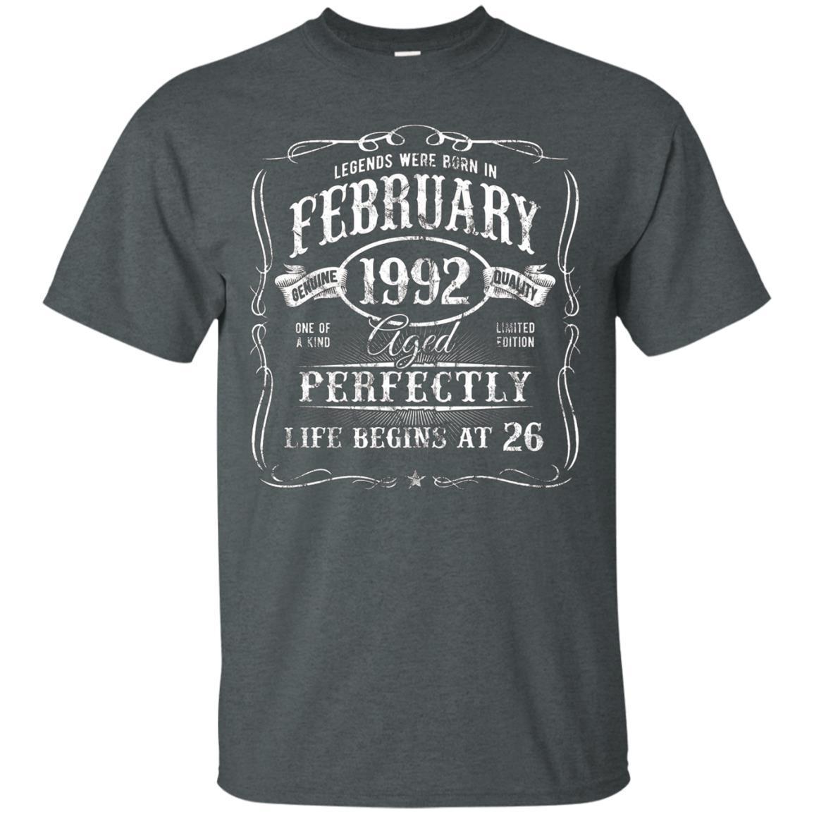 Legends Were Born In February 1992 T-shirt 26th Birthday 4 » Cool Gifts for You - Mfamilygift Legends Were Born In February 1992 T-shirt 26th Birthday 4