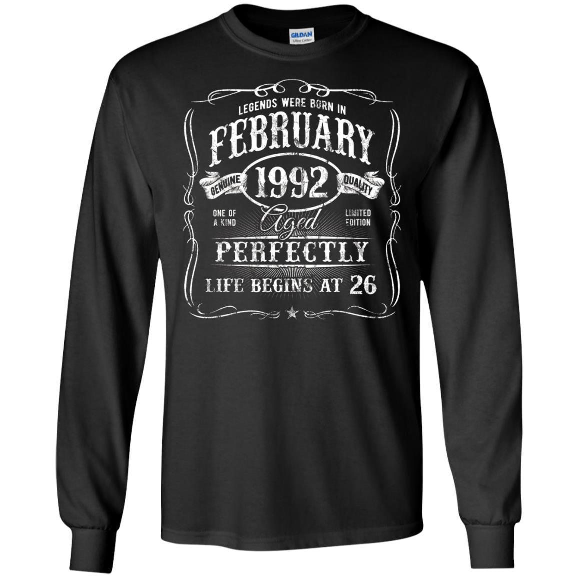 Legends Were Born In February 1992 T-shirt 26th Birthday 5 » Cool Gifts for You - Mfamilygift Legends Were Born In February 1992 T-shirt 26th Birthday 5