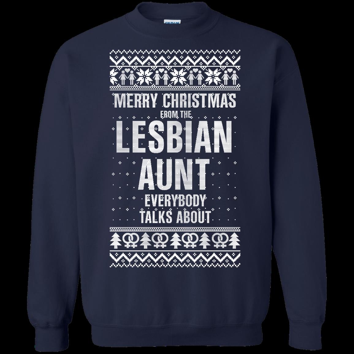 Lesbian Aunt Ugly Christmas Sweater Merry Christmas T Shirt Hoodies Sweatshirt 1 » Cool Gifts for You - Mfamilygift Lesbian Aunt Ugly Christmas Sweater Merry Christmas T Shirt Hoodies Sweatshirt 1