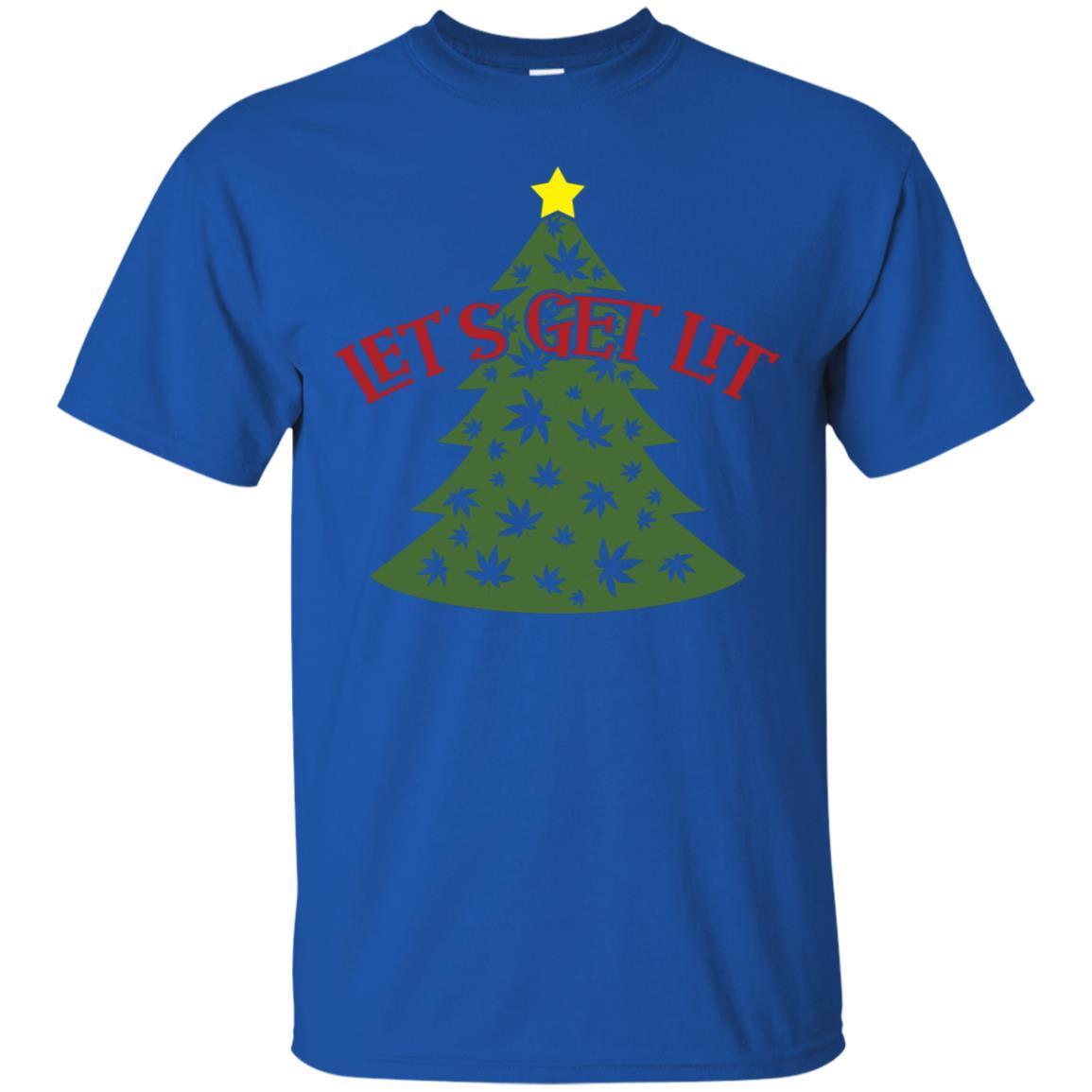 Let’s Get Lit Marijuana Pot Leaf Christmas Tree T-shirt 7 » Cool Gifts for You - Mfamilygift Let’s Get Lit Marijuana Pot Leaf Christmas Tree T-shirt 7