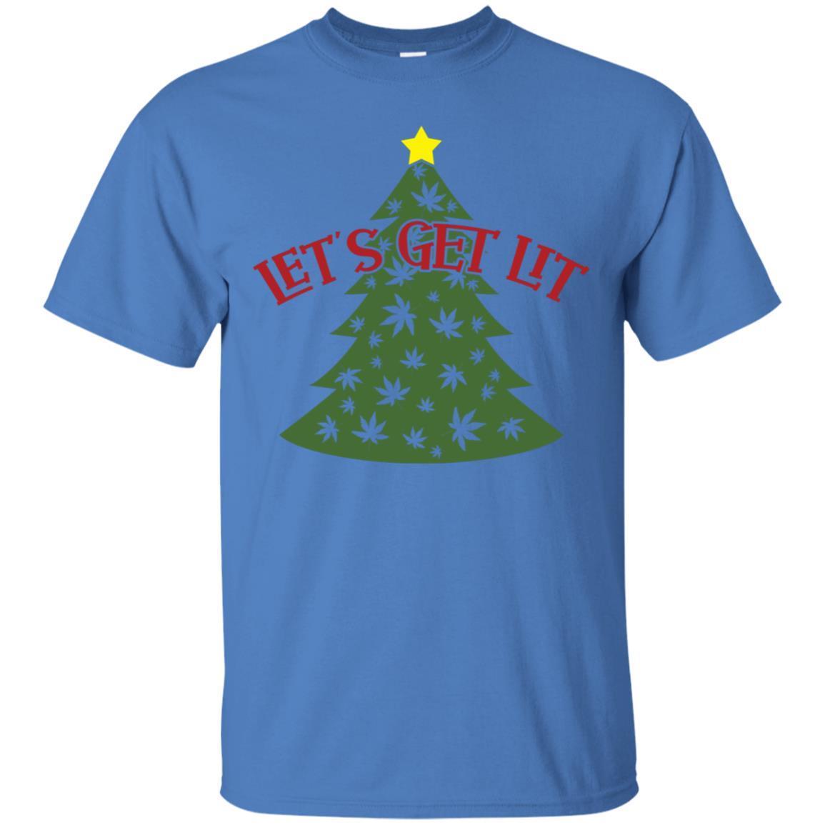Let’s Get Lit Marijuana Pot Leaf Christmas Tree T-shirt 8 » Cool Gifts for You - Mfamilygift Let’s Get Lit Marijuana Pot Leaf Christmas Tree T-shirt 8