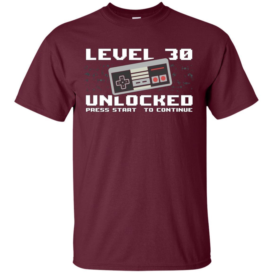 Level 30 Unlocked 1988 Gamer 30th Birthday Gift T-shirt 2 » Cool Gifts for You - Mfamilygift Level 30 Unlocked 1988 Gamer 30th Birthday Gift T-shirt 2