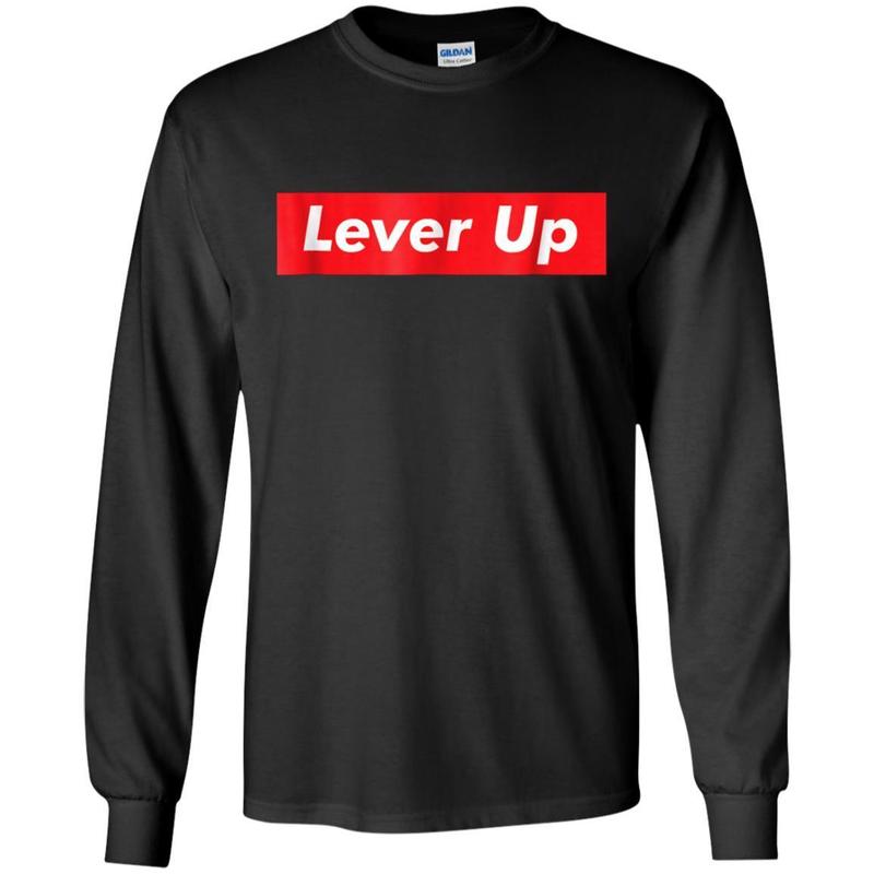 Lever Up Red Fashion Box T-shirt 7 » Cool Gifts for You - Mfamilygift Lever Up Red Fashion Box T-shirt 7