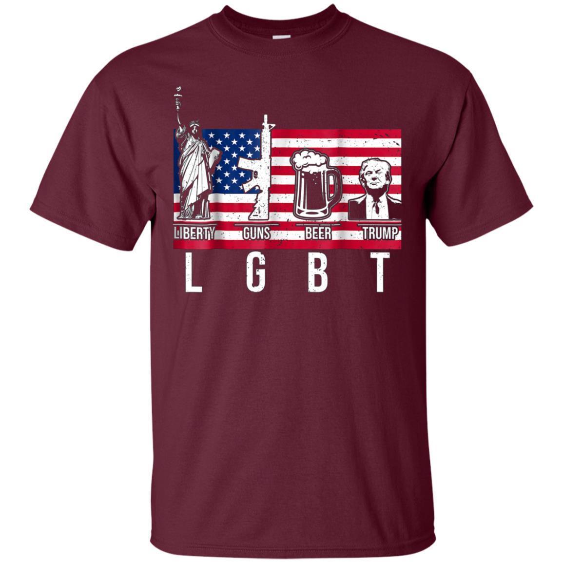 Liberty Gun Beer T Shirts Vote Trump 2020 Elect America Flag 2 » Cool Gifts for You - Mfamilygift Liberty Gun Beer T Shirts Vote Trump 2020 Elect America Flag 2