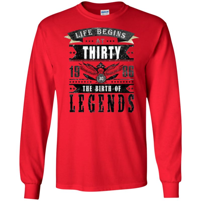 Life Begins At Thirty 1986 Birth Of Legends 30 Years Old T Shirt Hoodies Sweatshirt 7 » Cool Gifts for You - Mfamilygift Life Begins At Thirty 1986 Birth Of Legends 30 Years Old T Shirt Hoodies Sweatshirt 7