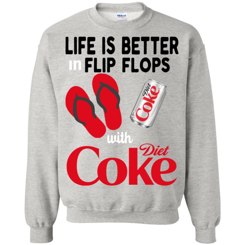 Life Is Better In Flip Flops With Diet Coke T Shirt Hoodie Sweater 3 » Cool Gifts for You - Mfamilygift Life Is Better In Flip Flops With Diet Coke T Shirt Hoodie Sweater 3
