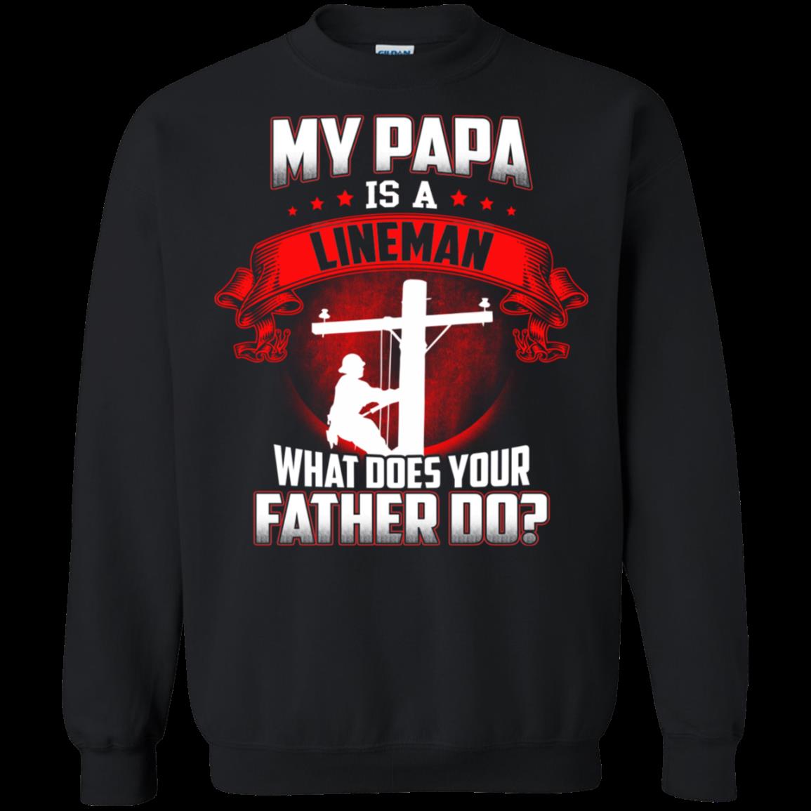 Lineman Papa My Papa Is A Lineman T Shirt Hoodies Sweatshirt 3 » Cool Gifts for You - Mfamilygift Lineman Papa My Papa Is A Lineman T Shirt Hoodies Sweatshirt 3