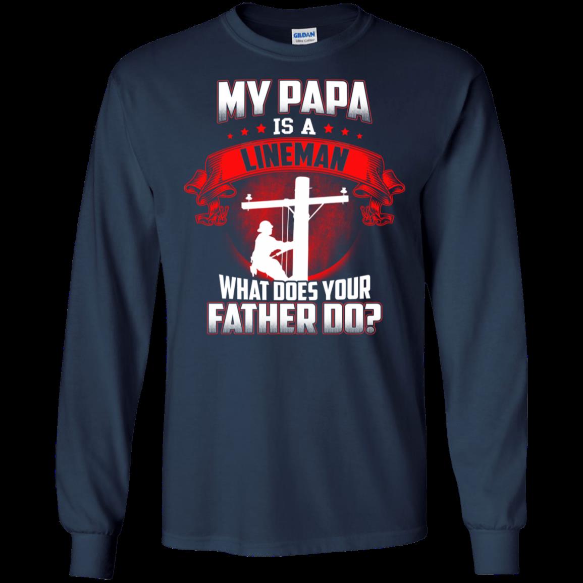 Lineman Papa My Papa Is A Lineman T Shirt Hoodies Sweatshirt 6 » Cool Gifts for You - Mfamilygift Lineman Papa My Papa Is A Lineman T Shirt Hoodies Sweatshirt 6