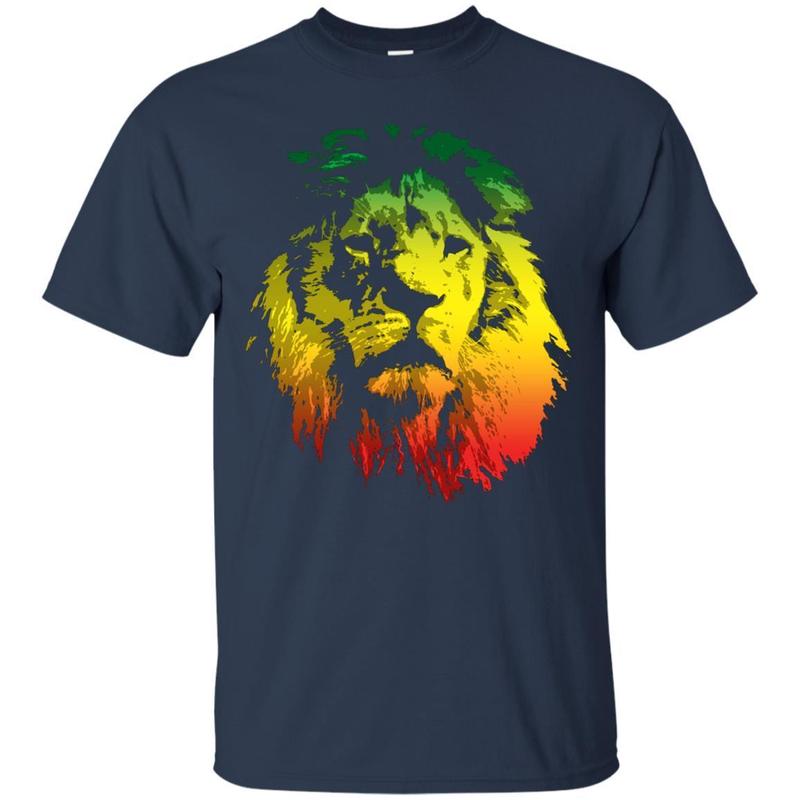 Lion Rasta Colors T-shirt 2 » Cool Gifts for You - Mfamilygift Lion Rasta Colors T-shirt 2