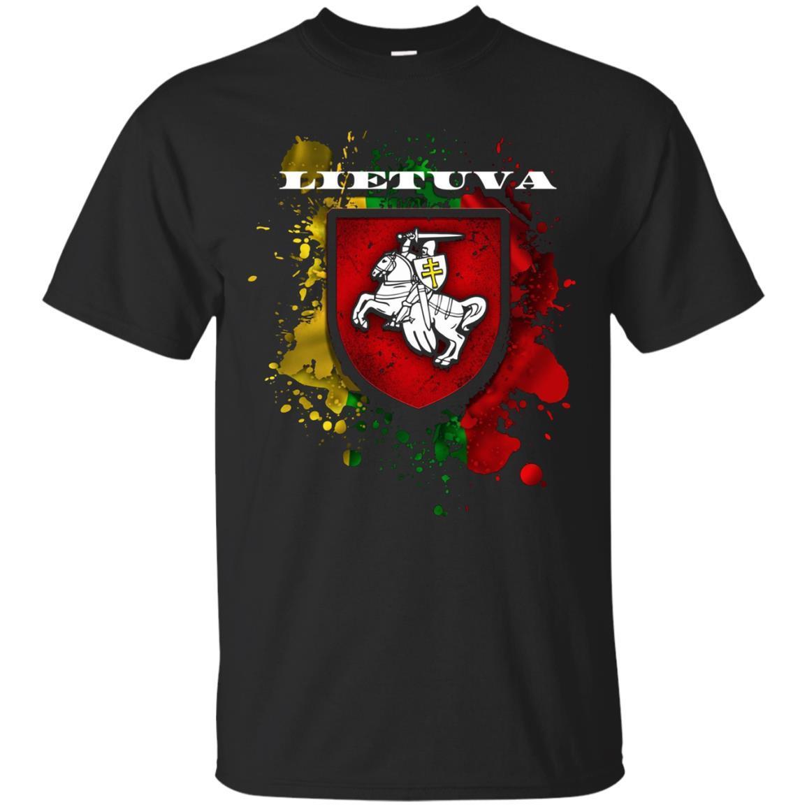 Lithuania Gift T-shirt National Attributes Flag And Vytis