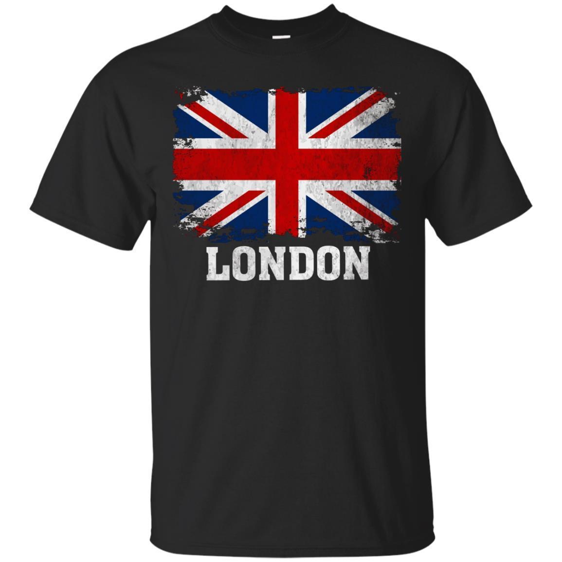 London England British Flag Vintage Union Jack T-shirt