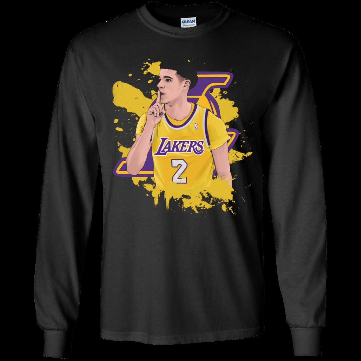 Lonzo Ball Los Angeles Lakers T Shirt Youth Ls Shirt Lonzo Ball Los Angeles Lakers T Shirt Youth Ls Shirt