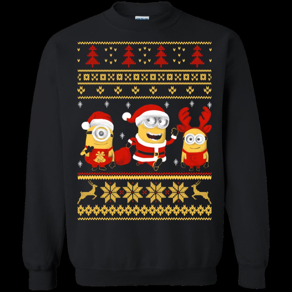 Minions Ugly Christmas Sweater T Shirt Hoodies Sweatshirt