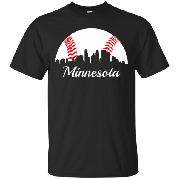Minnesota Baseball Minneapolis Skyline Twin Cities Shirt Cotton Shirt