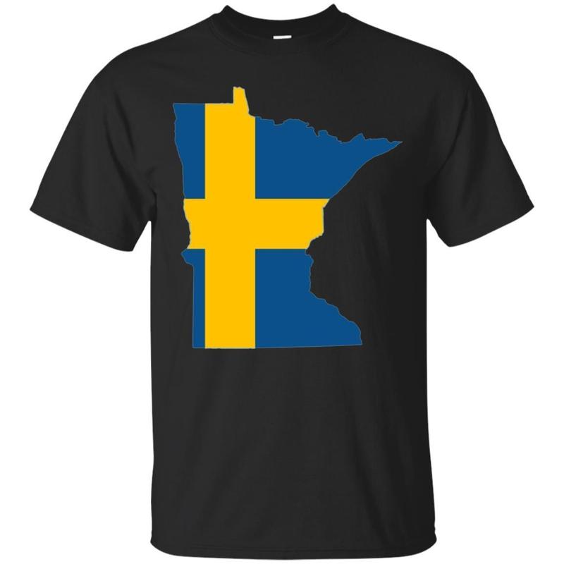 Minnesota Sweden, Swedish Flag Mn Heritage Tshirt