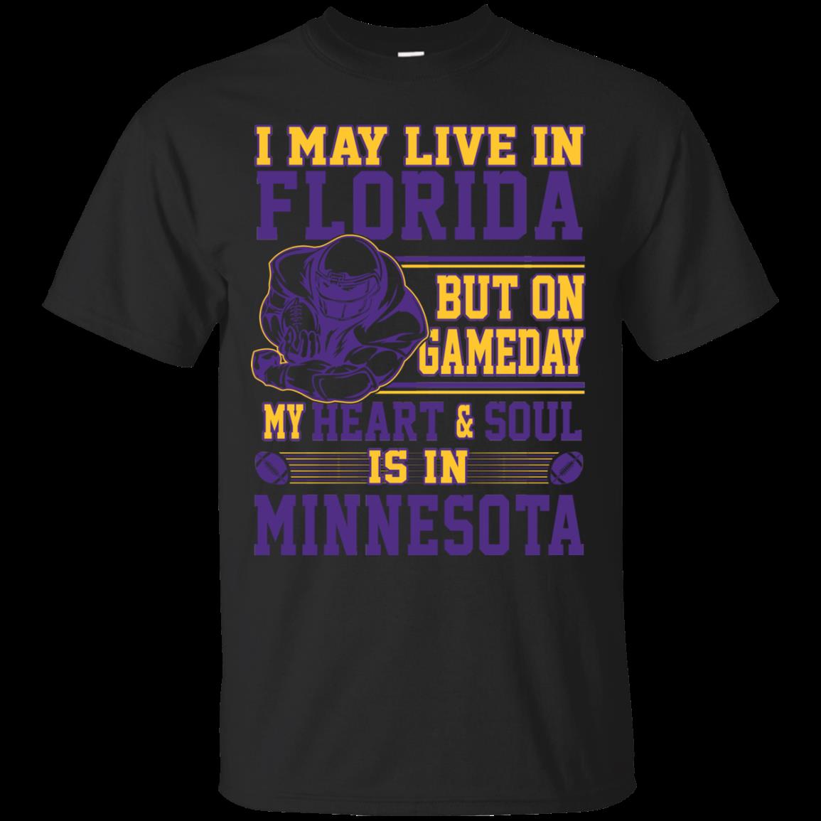 Minnesota Vikings Florida Shirts On Gameday My Heart Is In Minnesota