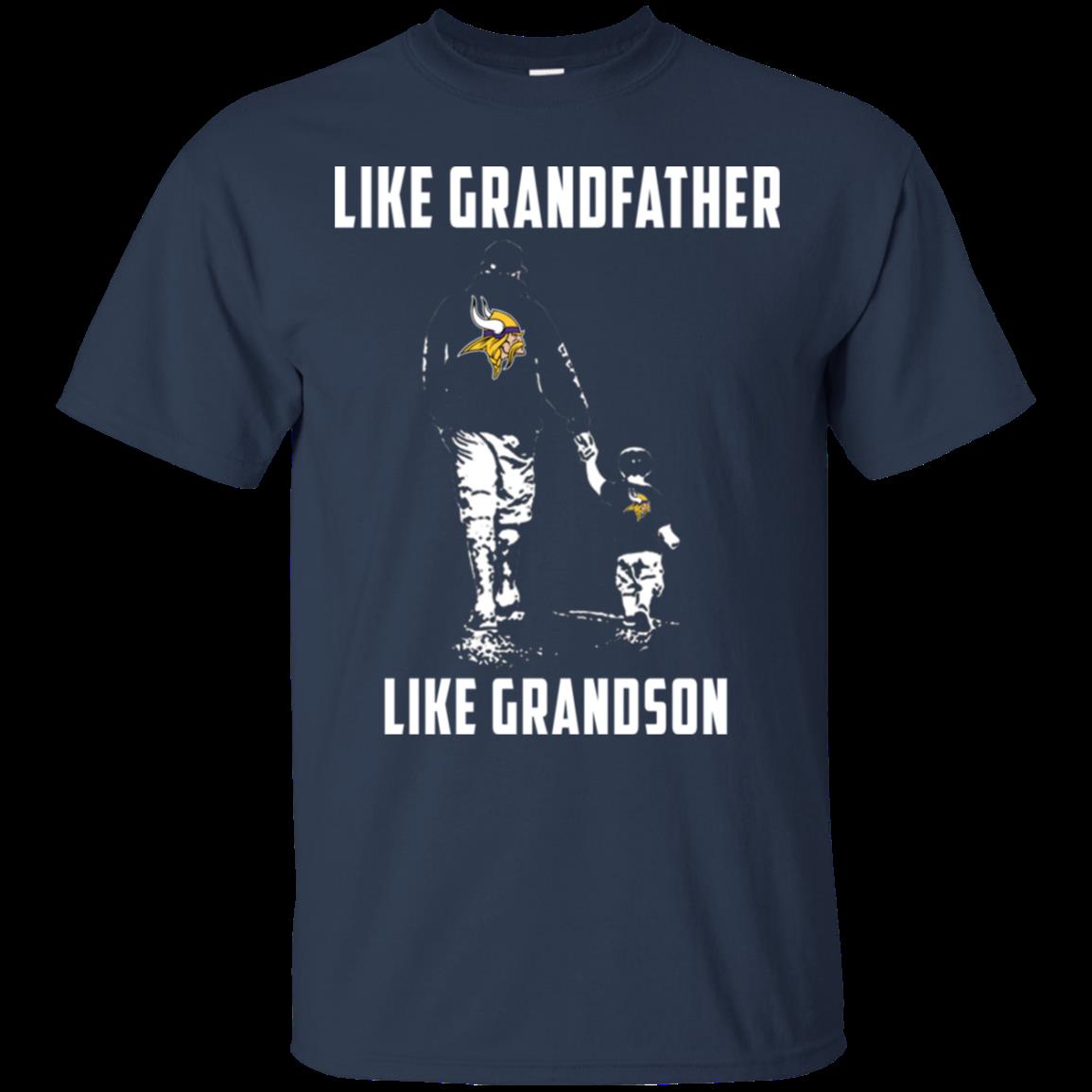 Minnesota Vikings Like Grandfather Like Grandson T Shirt Cotton Shirt 1 » Cool Gifts for You - Mfamilygift Minnesota Vikings Like Grandfather Like Grandson T Shirt Cotton Shirt 1