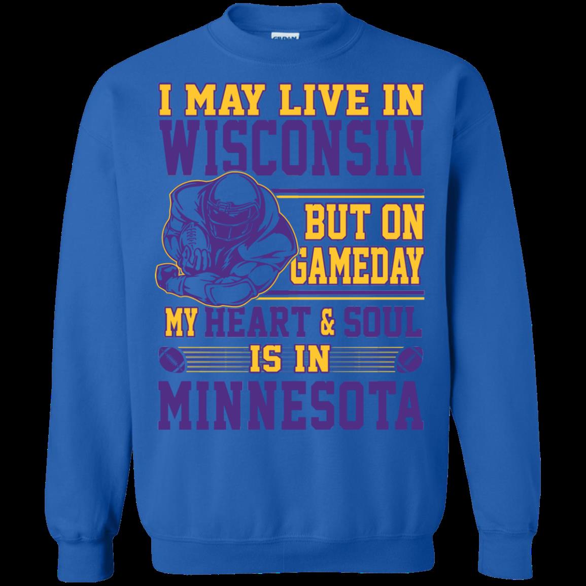 Minnesota Vikings Wisconsin Shirts On Gameday My Heart Is In Minnesota 2 » Cool Gifts for You - Mfamilygift Minnesota Vikings Wisconsin Shirts On Gameday My Heart Is In Minnesota 2