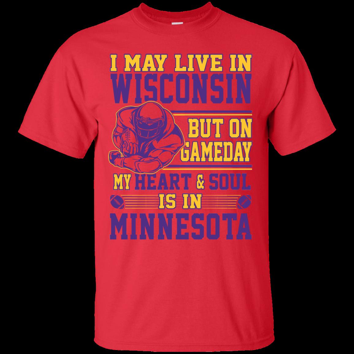 Minnesota Vikings Wisconsin Shirts On Gameday My Heart Is In Minnesota 4 » Cool Gifts for You - Mfamilygift Minnesota Vikings Wisconsin Shirts On Gameday My Heart Is In Minnesota 4