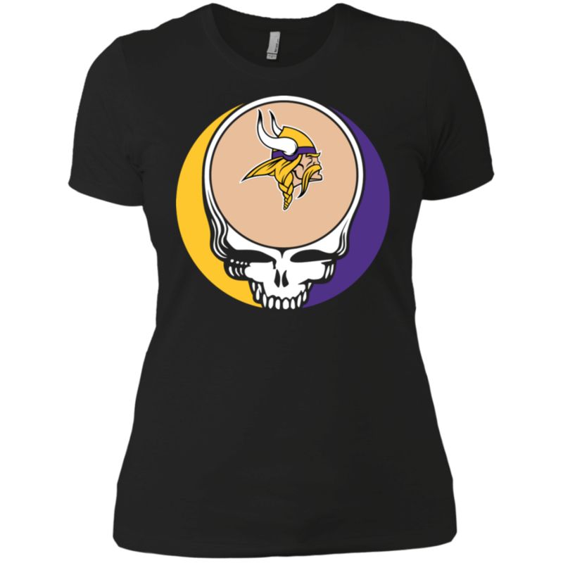 Minnesota Vikings Your Face Football Fan Supporter Grateful Dead Shirt Ladies’ Boyfriend Shirt