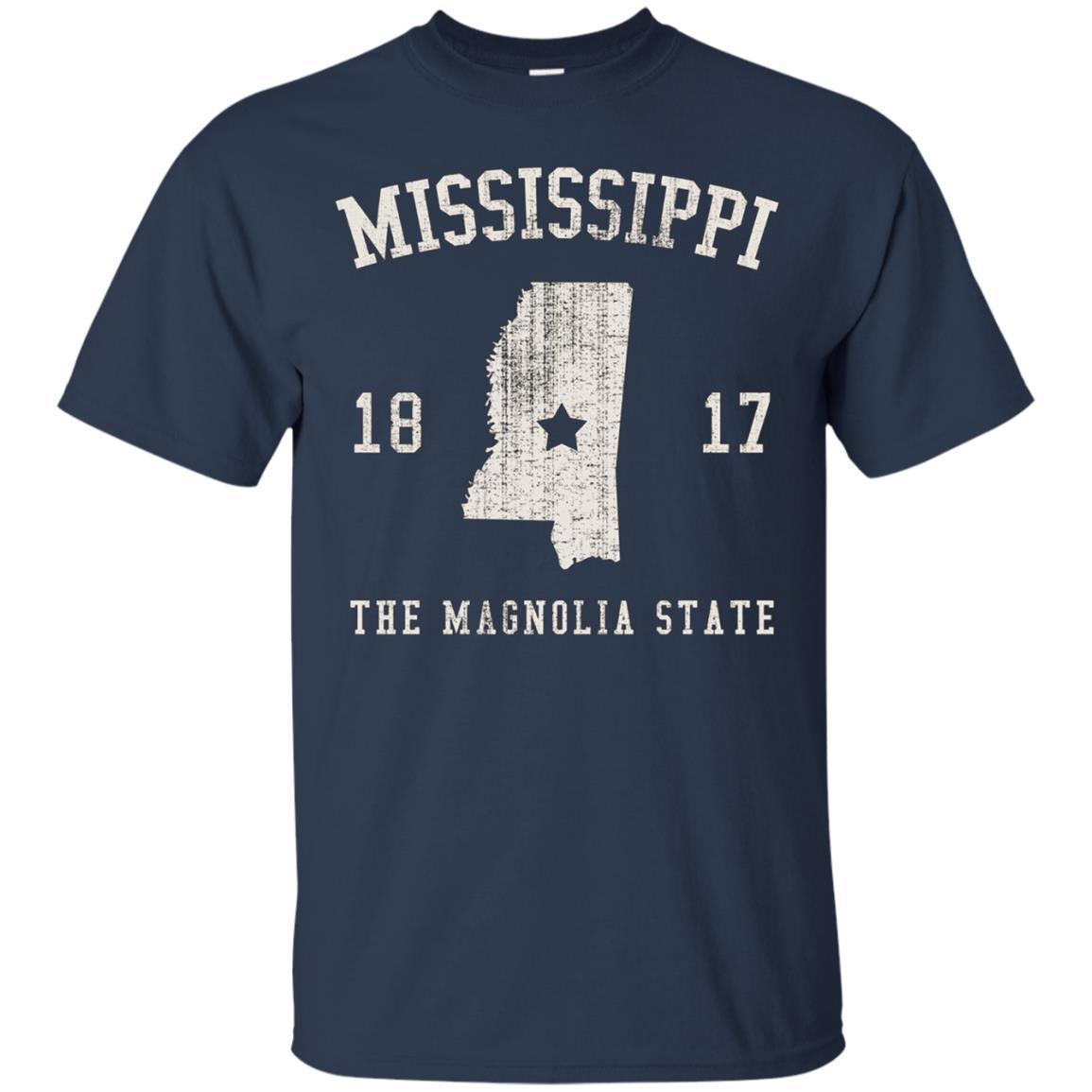 Mississippi The Magnolia State Vintage T-shirt 1 » Cool Gifts for You - Mfamilygift Mississippi The Magnolia State Vintage T-shirt 1
