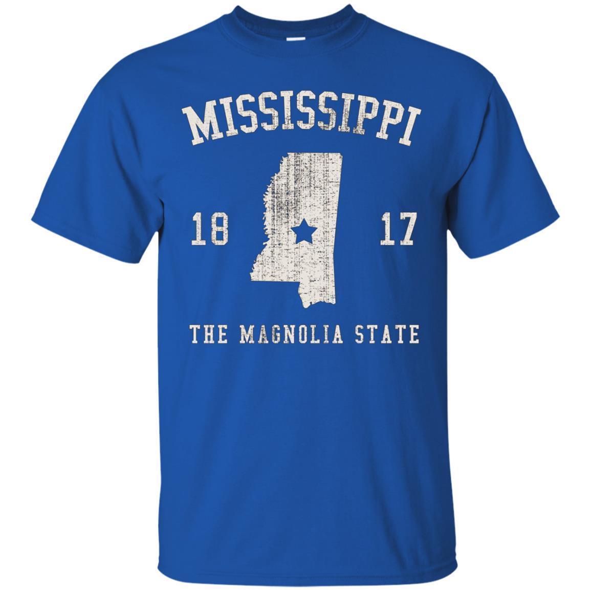 Mississippi The Magnolia State Vintage T-shirt 3 » Cool Gifts for You - Mfamilygift Mississippi The Magnolia State Vintage T-shirt 3
