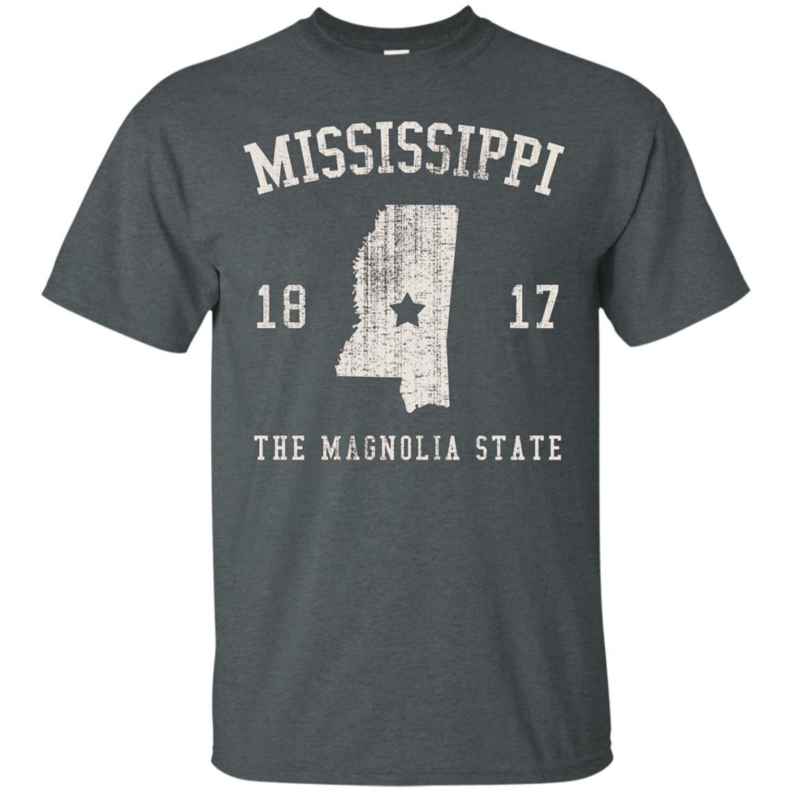 Mississippi The Magnolia State Vintage T-shirt 4 » Cool Gifts for You - Mfamilygift Mississippi The Magnolia State Vintage T-shirt 4