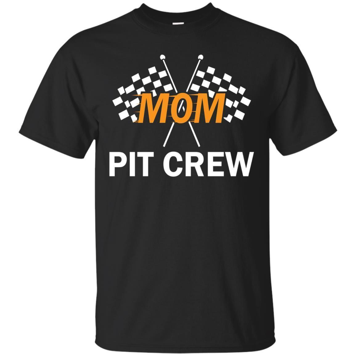 Mom Pit Crew Hosting Car Race Birthday Party T-shirt