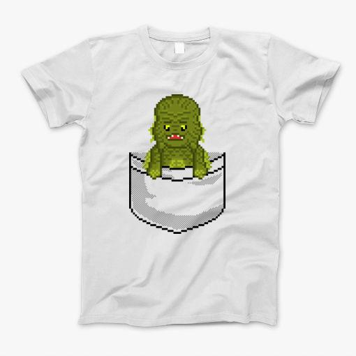 Pixel Pocket Lagoon Creature T-Shirt