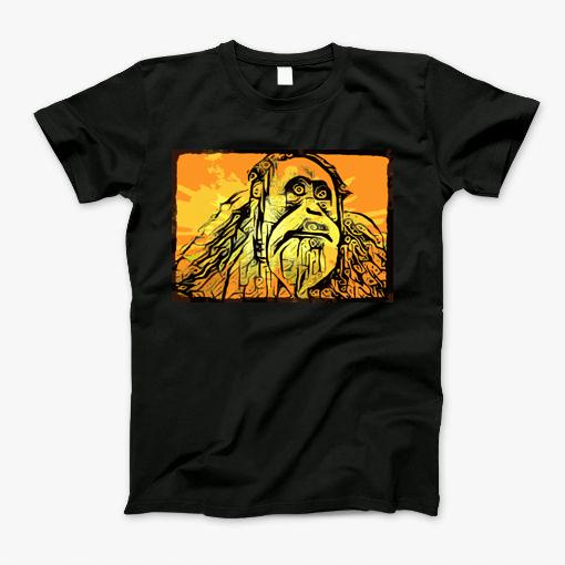 Artsy Monkey Colored And Cool T-Shirt