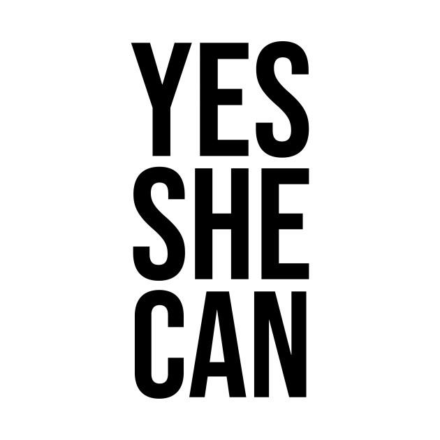 Yes She Can T-Shirt 1 » Cool Gifts for You - Mfamilygift Yes She Can T-Shirt 1