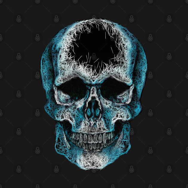 Sugar Skull, Skull Art Blue T-Shirt 1 » Cool Gifts for You - Mfamilygift Sugar Skull, Skull Art Blue T-Shirt 1