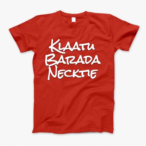 Army Of Darkness Klaatu Barada Necktie T-Shirt