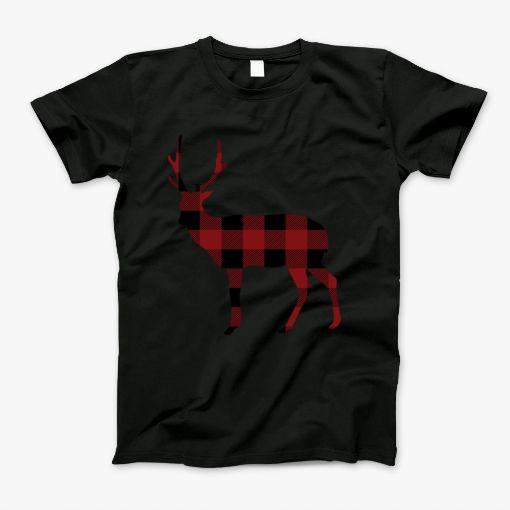 Christmas Plaid Deer T-Shirt Christmas Plaid Deer T-Shirt