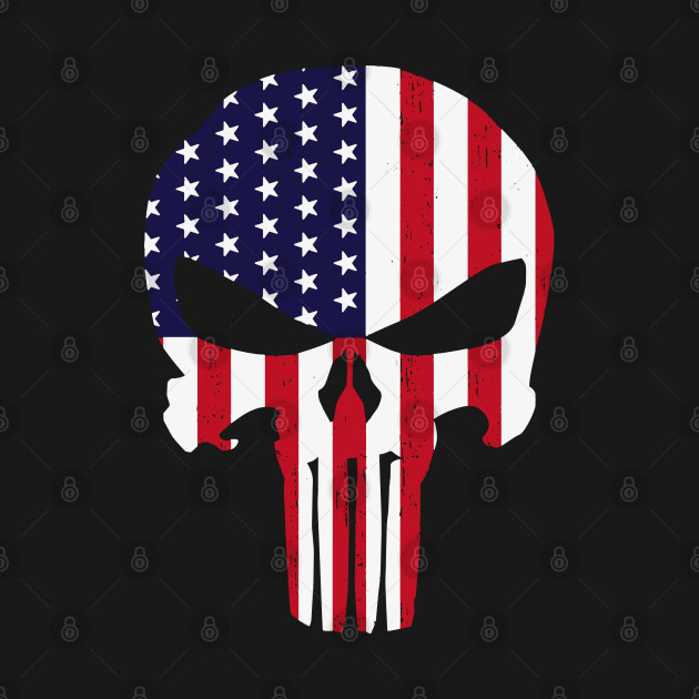 Usa Punish Skull Badass T-Shirt 1 » Cool Gifts for You - Mfamilygift Usa Punish Skull Badass T-Shirt 1