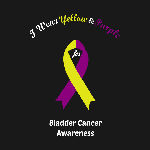 I Wear Yellow And Purple Bladder Cancer Awareness T-Shirt 1 » Cool Gifts for You - Mfamilygift I Wear Yellow And Purple Bladder Cancer Awareness T-Shirt 1