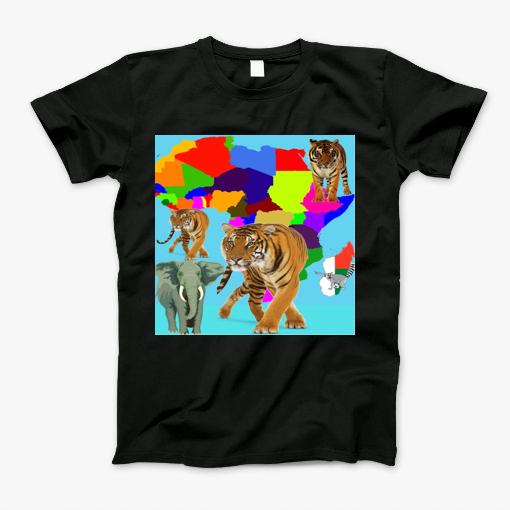 Africa, Madagascar,Maps T-Shirt
