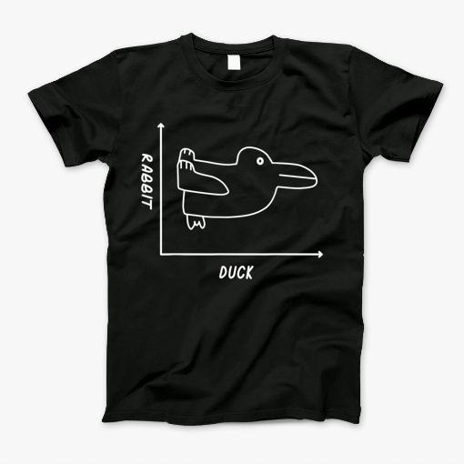 Duck Rabbit Graph Shirt Fun Math Teacher Easter Tee Shirt T-Shirt