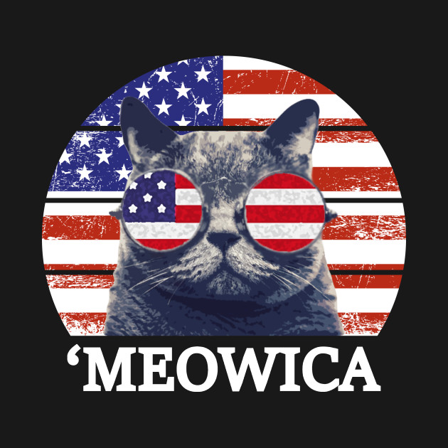 Meowica Cat 4Th Of July American Flag / Independence Day T-Shirt 1 » Cool Gifts for You - Mfamilygift Meowica Cat 4Th Of July American Flag / Independence Day T-Shirt 1