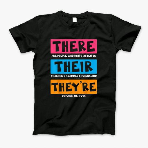 Englisch Lehrer Grammatik T-Shirt T-Shirt