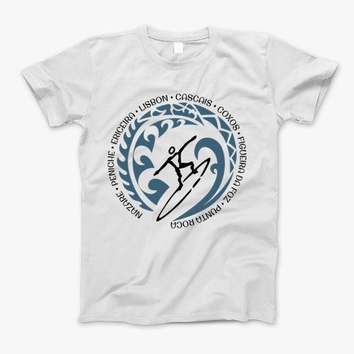 Vintage Surfing Fan Lover Portugal Portuguese Beach T-Shirt Vintage Surfing Fan Lover Portugal Portuguese Beach T-Shirt