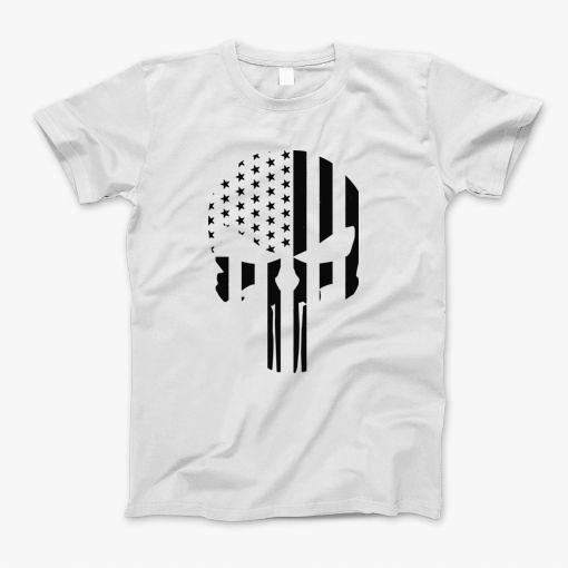 Usa Punish Skull Badass T-Shirt